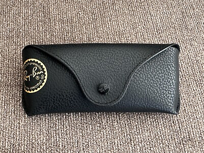#ad Ray ban Brand new leather case only Black Defect Logo $7.99
