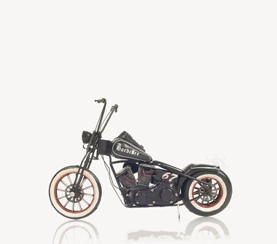 #ad Hardcore 67 Chopper Motorcycle Metal Handmade iron Model Motorcycle $96.75