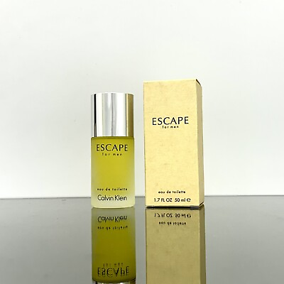 #ad ESCAPE frosted bottle by Calvin Klein for Men 50ml EDT Splash VINTAGE C K BN06 $47.95