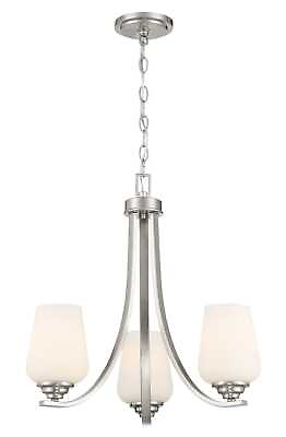 #ad Shyloh 3 Light Chandelier in Brushed Nickel $158.00