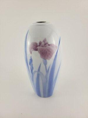 #ad Vintage Fukagawa Arita Japan Lovely Elegant Porcelain Flower Vase Scarce 9.5quot; $49.99