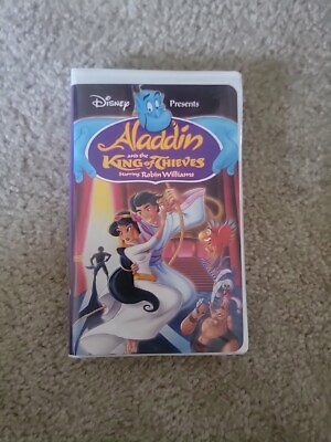 #ad Aladdin and the King of Thieves VHS 1996 Clamshell Walt Disney $3.00