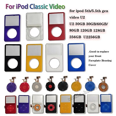 #ad Front Face Plate Turntable Dots Apple iPod Classic Video 5 5.5th Gen 30GB $5.99