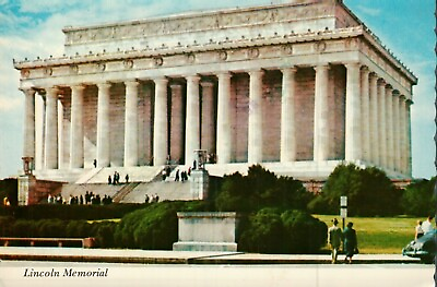 #ad *Postcard quot;Lincoln Memorialquot; PC About 50 Years Old PM 1973 {U2 1} $5.44