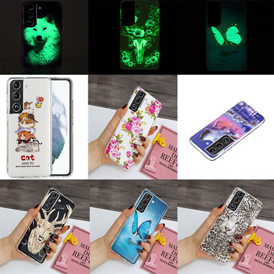 #ad Luminous Fluorescent Soft TPU Phone Case Cover For Samsung Galaxy S22 Plus Ultra $7.49