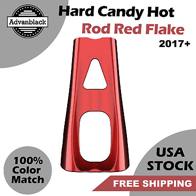 #ad Advanblack Hard Candy Hot Rod Red Flake ABS Chin Spoiler Fits M8 Harley Touring $409.00