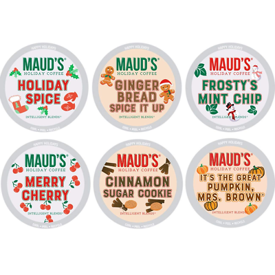#ad Maud#x27;S Winter Flavored Coffee Variety Pack Holiday Variety Pack 42Ct. Solar E $47.98