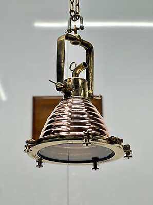 #ad Antique Brass amp; Copper Nautical Theme Interior Ceiling Design Pendant Light $323.76