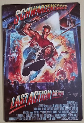 #ad Last Action Hero metal hanging wall sign $25.50