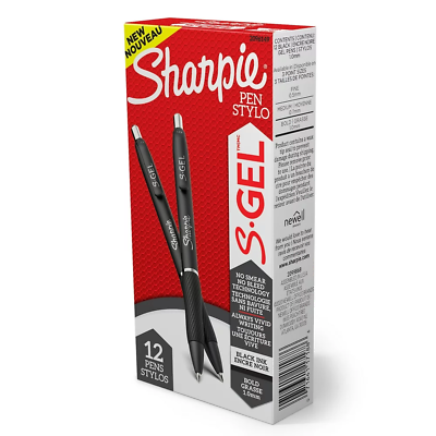 #ad Sharpie S Gel Gel Pens Bold Point 1.0Mm Black Ink Gel Pen 12 Count $27.90