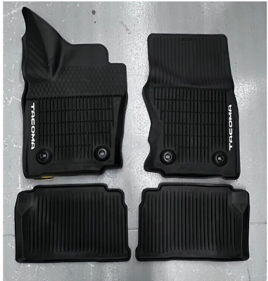 #ad OEM 2024 TOYOTA TACOMA DOUBLE CAB ALL WEATHER FLOOR LINER 4 PC SET $179.99
