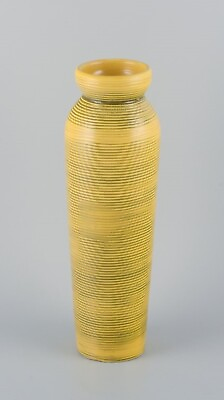 #ad Berit Ternell 1929 for Bo Fajans Sweden. quot;Tigerquot; ceramic floor vase. $590.00
