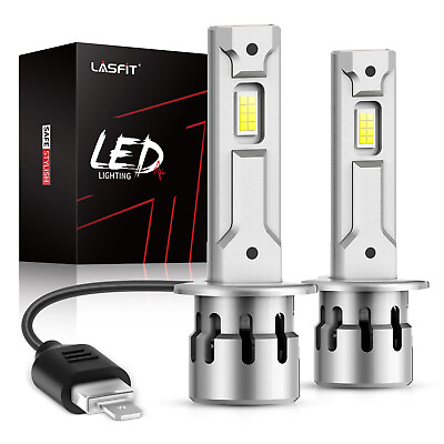 #ad Lasfit H1 LED Headlights Bulb High Beam 60W 7000LM Super Bright LAair Series $74.99