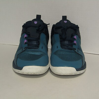 #ad K Swiss Men#x27;s 11 US Shoes Sneakers Ultrashot Team Surgelite Blue Green Purple $69.99