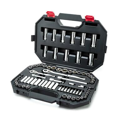 #ad Husky Mechanic Tool Set Dual Pawl Ratchet Socket Extender Chrome Hand Tool 75 Pc $129.95