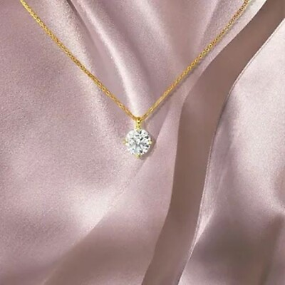 #ad 1 Carat Moissanite Chain Necklace $39.95