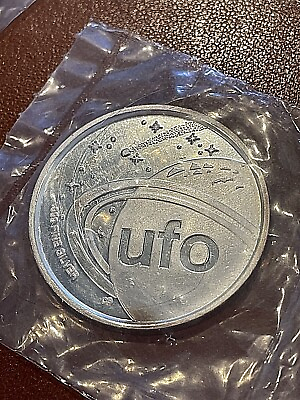 #ad 1947 UFO Alien Roswell New Mexico Collectible .999 Silver Coin 50th Anniversary $68.50