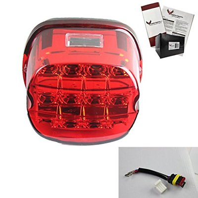 #ad Eagle Lights Harley Red LED Tail Light Replacement for Sportsers Dyna Layback $89.99