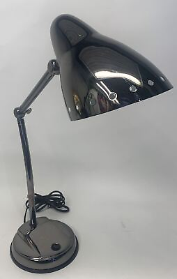 #ad Modern Portable Desk Lamp Dark Chrome $11.99
