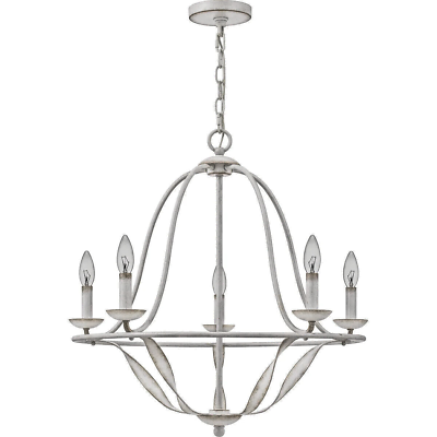 #ad Quoizel BDB5025AWH CHANDELIER 5 LIGHT ANTIQUE WHITE $110.00