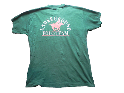 #ad VTG Horse Riding Shirt Adult Extra Large Underground Polo Team Single Stitch Men $33.99