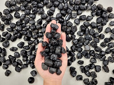 #ad Obsidian Apache Tears Rough Stone Crystals Gems For Jewelry Healing Tumbling $11.95
