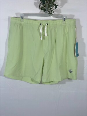#ad Men#x27;s Trunks Land to Water 360 stretch short with pockets Green $16.99