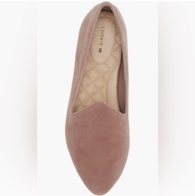 #ad #ad Birdies Heron Pink Rosewater Suede Leather Ballet Flats size 7.5 $75.00