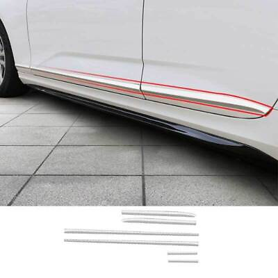 #ad For Cadillac CT4 2020 2023 Chrome Steel Door Body Guard Molding Sill Strip trim $118.85