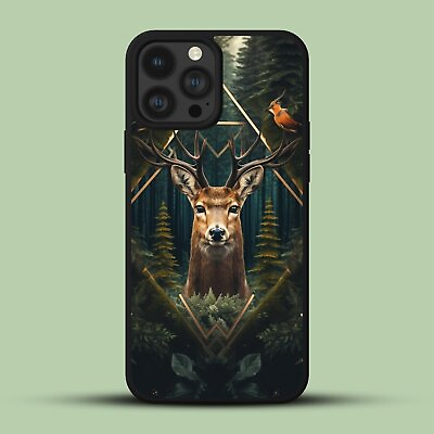 #ad deer winter forest fox Bedazzled Phone Case For iPhone 14 15 11 12 13 Pro AU $17.99