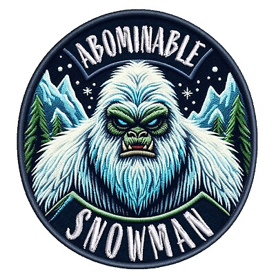 #ad Yeti Patch Iron on Applique Nature Outdoor Cryptid Badge Creature Legend $3.99