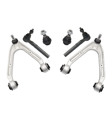 #ad 6 Pc Upper Control Arms Outer Tie Rod Ends Lower Ball Joints for Hummer H3 H3T $184.34
