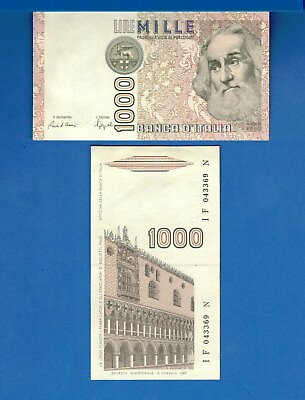 #ad Italy P 109 1000 Lire D.1982 Marco Polo World Currency Uncirculated Banknote $4.95