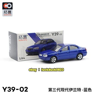 #ad 1 64 Xcartoys Y39 02 Hyundai ELANTRA Gen.3 Blue Toy Diecast Car Model Gift $14.07