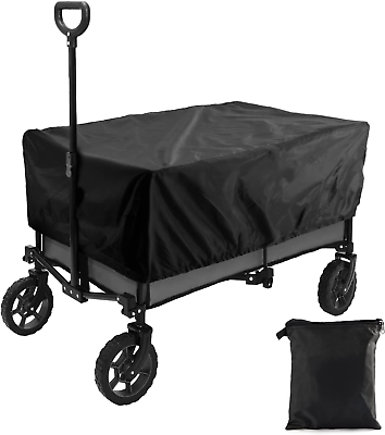 #ad Utility Wagon Cart 420D Heavy Duty Outdoor Collapsible Garden Wagon Cart Cover $24.72