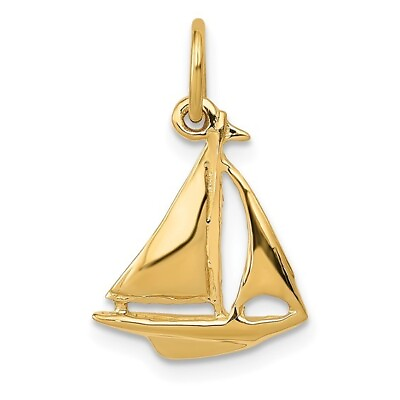 #ad #ad 14K Yellow Gold 3D Sailboat Charm approximately 1 2quot; tall $139.00