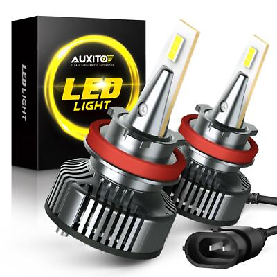 #ad 2Pcs AUXITO LED Headlight H11 Low Bulb Beam Kit 20000LM 6500K White Ultra Bright $40.84