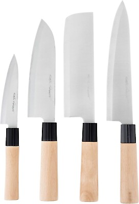 #ad Premium Sushi amp; Sashimi Chef’s Knives Set of 4 Knives Ultra Carbon Steel Blades $15.92