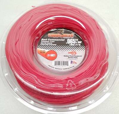#ad 5921 Rotary Red Nylon Round Commercial Trimmer Line .065quot;x300#x27; 1 2lb Donut $11.58