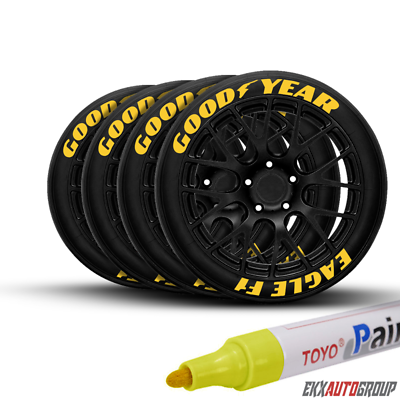 #ad Tire Permanent Paint Marker Pen Car Tyre Rubber Universal Waterproof Oil Based $20.99