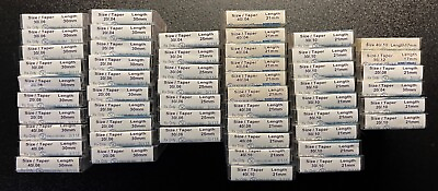 #ad Dentsply Profile GT Rotary Files Lot Of 318 Files New Unopened Various Sizes $500.00