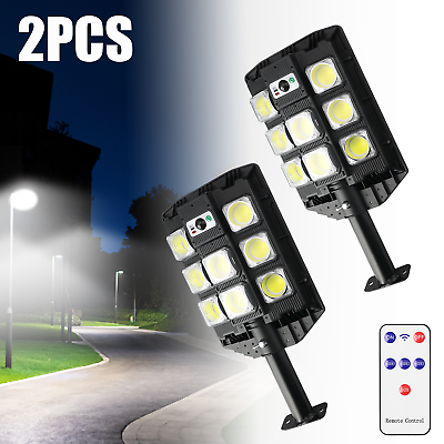 #ad Commercial 1000000LM LED Outdoor Dusk to Dawn Solar Street Light Road Area Lamp $59.99