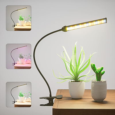 #ad Grow Light LED Gooseneck Lamp5000K 50W Full Spectrum Plant Lamp Clip On Desktop $32.99
