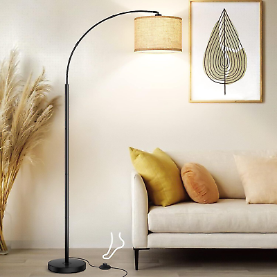 #ad #ad Arc Floor Lamps for Living Room Modern Standing Lamp with Adjustable Black $63.82