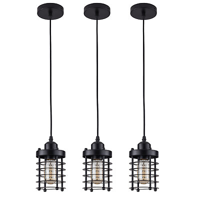 #ad Industrial Ceiling Lamp Rustic Chandelier Pendant Lighting Fixture Hanging Light $25.65