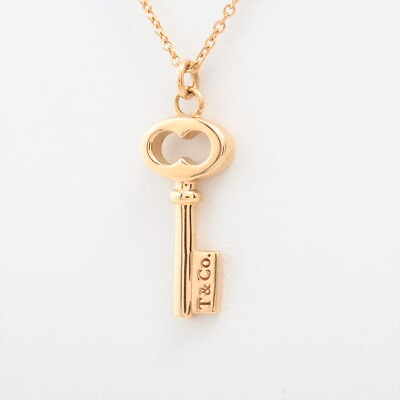 #ad TIFFANYamp;Co. Key Pendant Mini Necklace 750 PG 3.1g $519.33