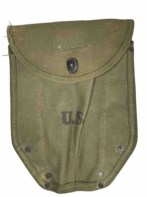 #ad Original WW2 US M1943 Folding Entrenching Tool Cover Atlas Awning 1944 E Tool $64.97