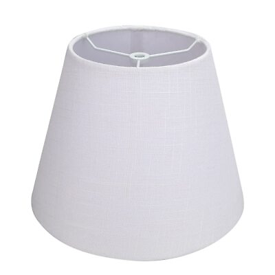 #ad White Lamp Shade ALUCSET Barrel TC Cloth Small Lampshade for Table Lamp and ... $30.68