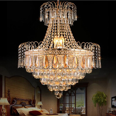 #ad #ad Modern Luxury K9 Crystal Chandelier Home Decor Ceiling Fixtures Pendant Lighting $175.09
