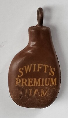 #ad Vintage Celluloid Premium Swifts Premium Ham Charm $7.00